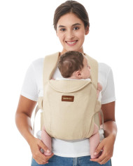 MOMCOZY ergonoomiline beebi kandekott WEESNUG - Cotton Khaki
