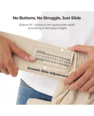 MOMCOZY ergonoomiline beebi kandekott WEESNUG - Cotton Khaki