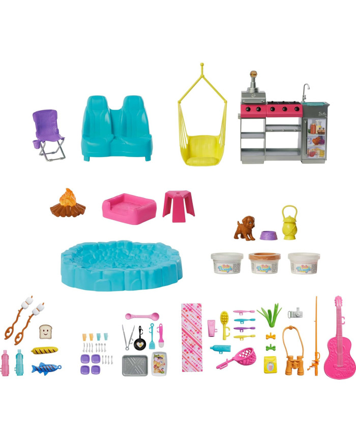 Barbie nuku Super Adventure matkaauto HRJ78 – muudetav mängukomplekt