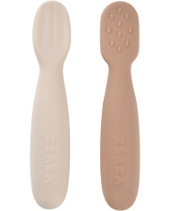 BEABA silikoonlusikate komplekt +4 kuud, Praline/Clay