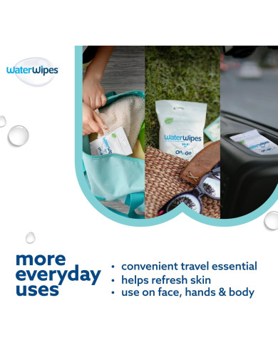 WATERWIPES SENSITIVE+ niisked salvrätikud, 8 pakki
