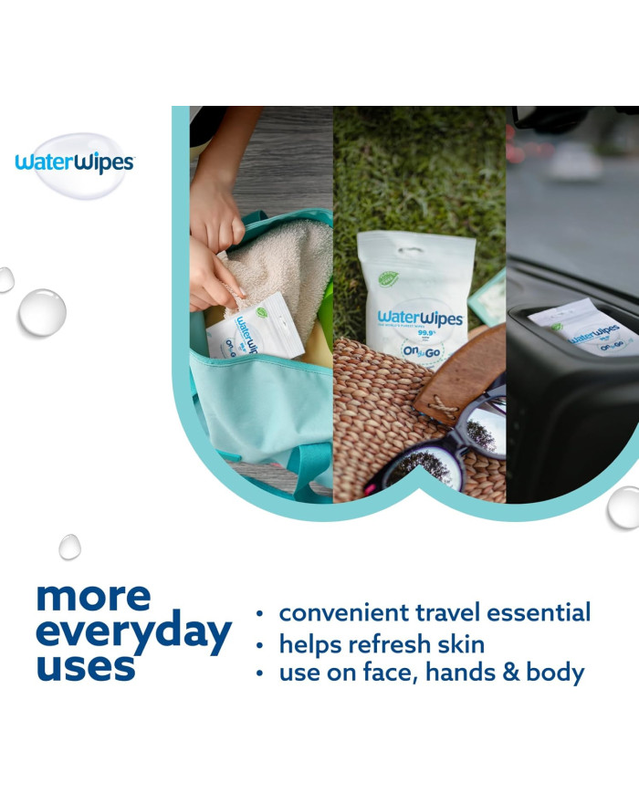 WATERWIPES SENSITIVE+ niisked salvrätikud, 8 pakki