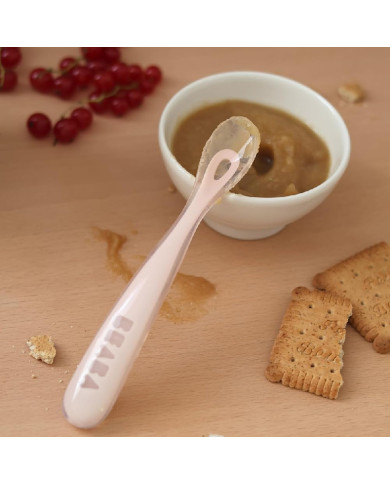 BEABA SILIKOONIST ESMASEKS TOITMISEKS MÕELDUD LUTS 4+ KUUD, COTTON CANDY
