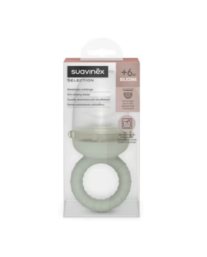 SUAVINEX SILIKOONIST BEEBI TOIDUNÄPPIJA, ALATES 6. ELUKUUST, GREEN