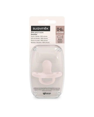 SUAVINEX SÜMMEETRILINE FÜSIOLOOGILINE SILIKOONLUTT SX PRO, 0–6 KUUD, ESSENCE ROSE