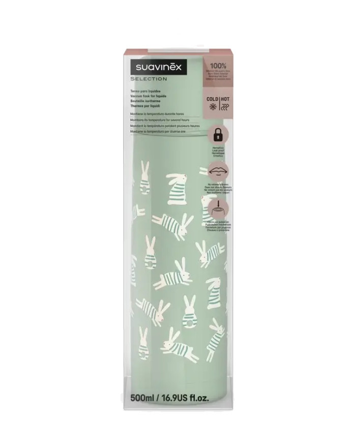 SUAVINEX ROOSTEVABAST TERMOJOOGIPUDEL, 500 ML – WONDERLAND GREEN