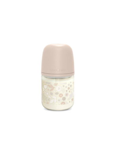 SUAVINEX KLAASIST ANTI-COLIC PUDEL SX PRO AEGLASE VOOLUGA FÜSIOLOOGILISE LUTIGA, 120 ML, ALATES 0 KUUST, WONDERLAND PINK