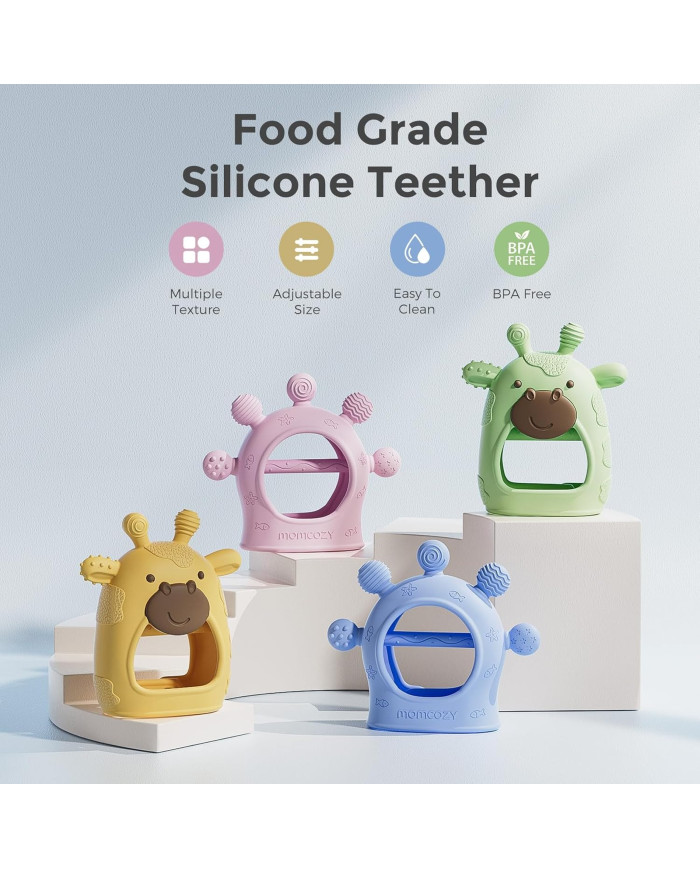 MOMCOZY Silikoonist Närimislelu Beebidele - Sinine