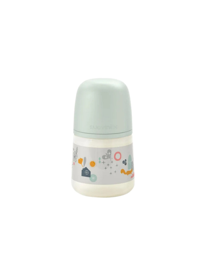 SUAVINEX ANTI-COLIC SX PRO LUTIPUDEL AEGLASE VOOLUGA (S) FÜSIOLOOGILISE LUTIGA, 150 ML, ALATES 0 KUUST, WALK GREEN