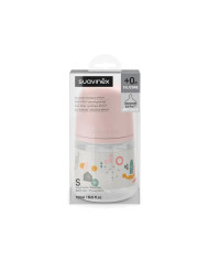 SUAVINEX ANTI-COLIC LUTIPUDEL SX PRO AEGLASE VOOLUGA (S) FÜSIOLOOGILISE LUTIGA, 150 ML, ALATES 0 KUUST, WALK PINK