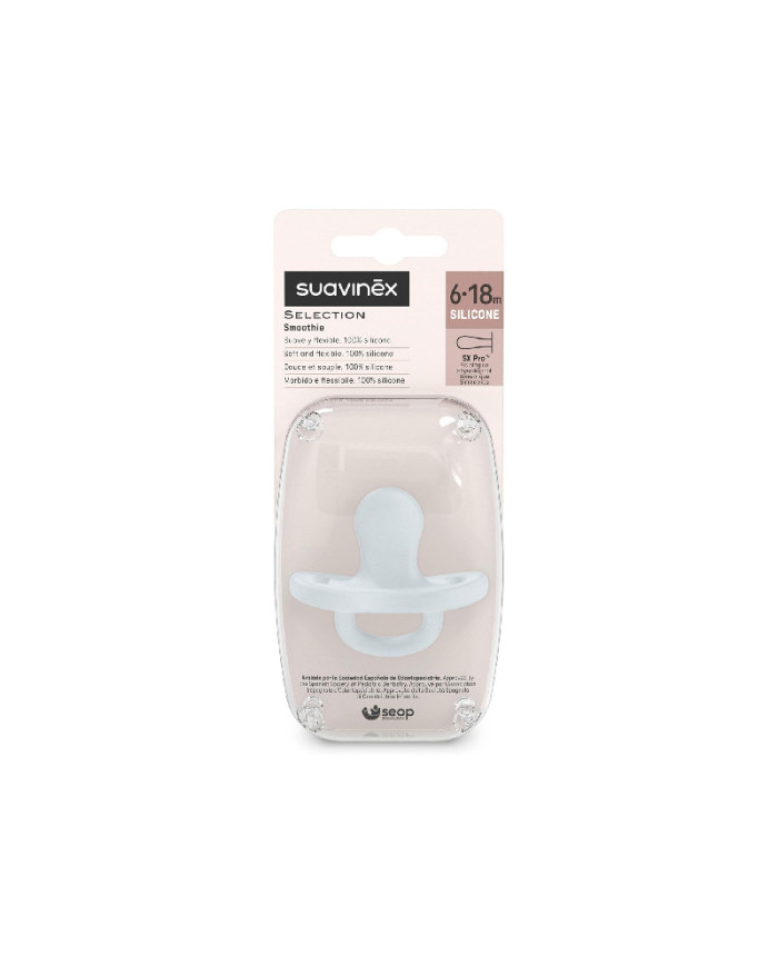 SUAVINEX SÜMMEETRILINE FÜSIOLOOGILINE SILIKOONLUTT SX PRO, 6-18 KUUD, ESSENCE BLUE