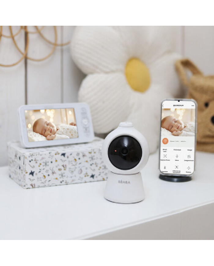 BEABA ZEN SMART AI VIDEO BEEBIMONITOR, WHITE