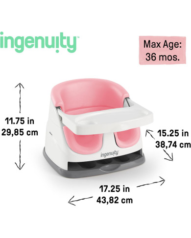 INGENUITY 2IN1 Toitmis- ja mängutool, Roosa