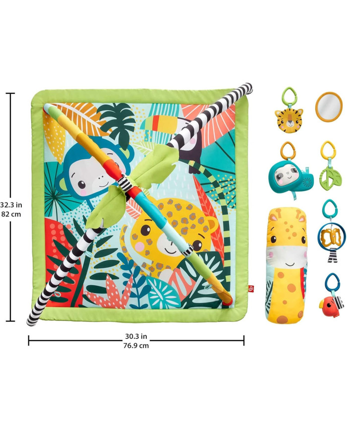 Fisher-Price 3-in-1 Rainforest sensoorne arendav mängumatt
