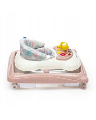 BABY MIX Käimistool silikoonratastega, roosa