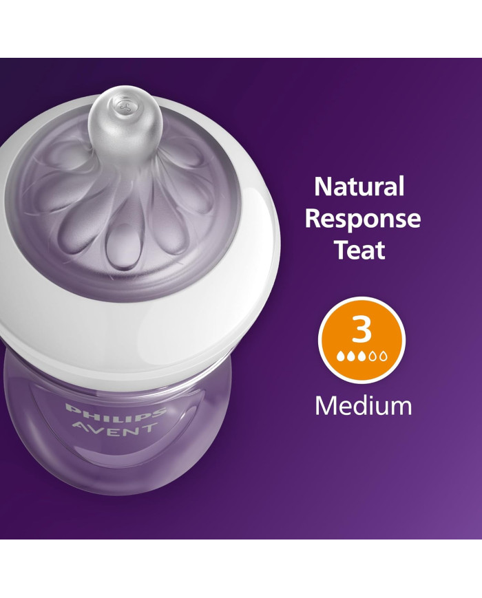 PHILIPS AVENT NATURAL RESPONSE lutipudelite komplekt 260 ml – 4 tk