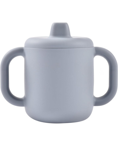 BEABA silikoonist 2-in-1 harjutustass, Pebble