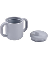 BEABA silikoonist 2-in-1 harjutustass, Pebble