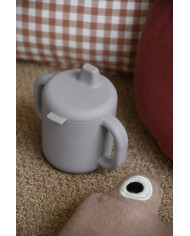BEABA silikoonist 2-in-1 harjutustass, Pebble