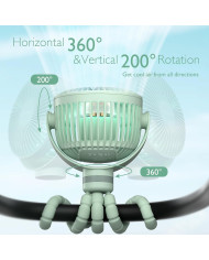 MOMCOZY KAASASKANTAV KÄRUVENTILAATOR, ROHELINE