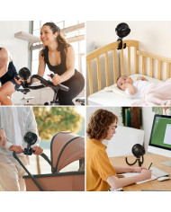 MOMCOZY KAASASKANTAV KÄRUVENTILAATOR, MUST