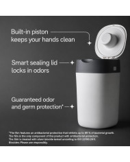 TOMMEE TIPPEE TWIST AND CLICK ADVANCED MÄHKMEKONTEINERI JA 12 KASSETI KOMPLEKT, WHITE
