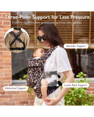 MOMCOZY ergonoomiline beebikandekott – leopard