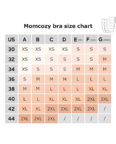 MOMCOZY ELEKTRILISE RINNAPUMBA KÄED-VABAD RINNAHOIDJA, SUURUS 2XL, NAHATOONI YN08