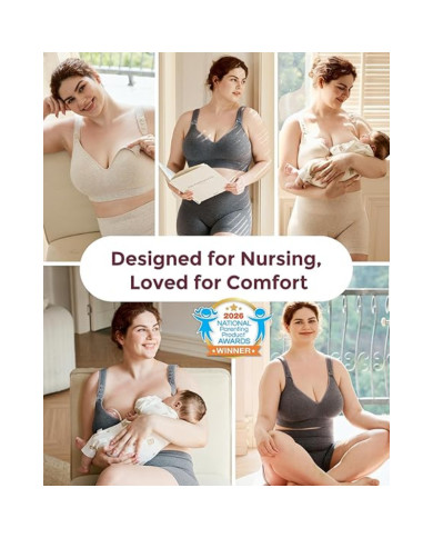 MOMCOZY PUUVILLANE IMETAMISrinnahoidja SUUREMALE RINNALE BUSTY, HALL, XL