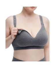 MOMCOZY PUUVILLANE IMETAMISrinnahoidja SUUREMALE RINNALE BUSTY, HALL, XL