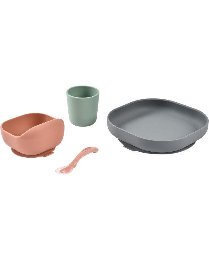 BEABA SILIKOONIST 4-OSALINE SÖÖGIKOMPLEKT, MINERAL