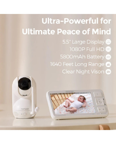 MOMCOZY VIDEO-BEEBIMONITOR 5,5 TOLLI, FULL HD BM03