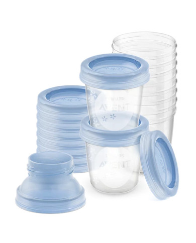 PHILIPS AVENT VIA MAHUTID RINNAPIIMA JA TOIDU SÄILITAMISEKS SCF618, 10X180ML