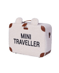 CHILDHOME MINI TRAVELLER LASTE KOFFER, TEDDY OFF WHITE