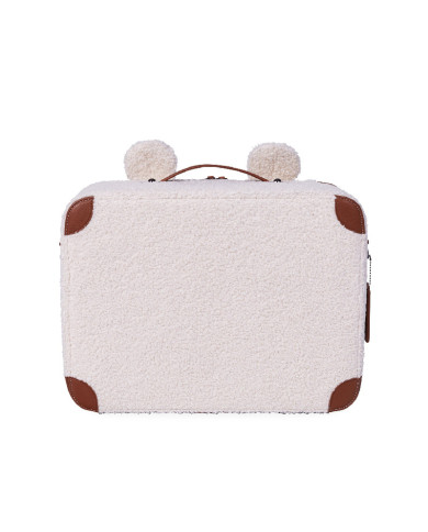 CHILDHOME MINI TRAVELLER LASTE KOFFER, TEDDY OFF WHITE