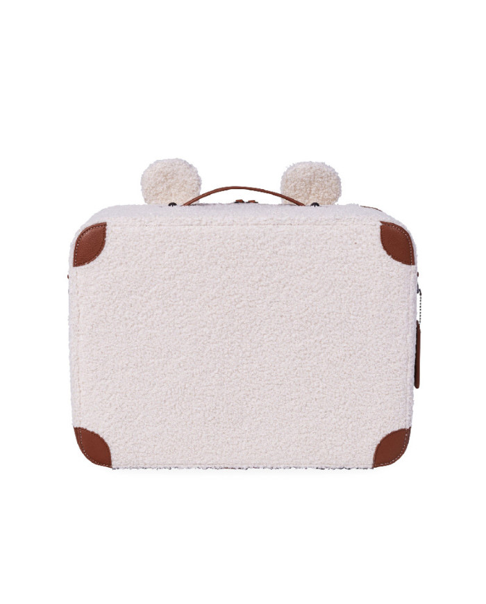 CHILDHOME MINI TRAVELLER LASTE KOFFER, TEDDY OFF WHITE