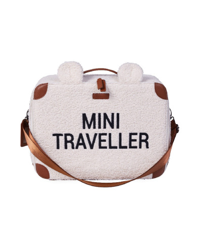 CHILDHOME MINI TRAVELLER LASTE KOFFER, TEDDY OFF WHITE