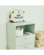 CHILDHOME MINI TRAVELLER LASTE KOFFER, TEDDY OFF WHITE