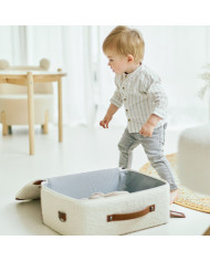 CHILDHOME MINI TRAVELLER LASTE KOFFER, TEDDY OFF WHITE