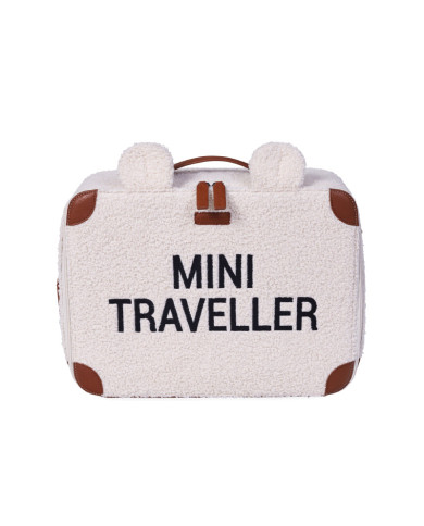CHILDHOME MINI TRAVELLER LASTE KOFFER, TEDDY OFF WHITE