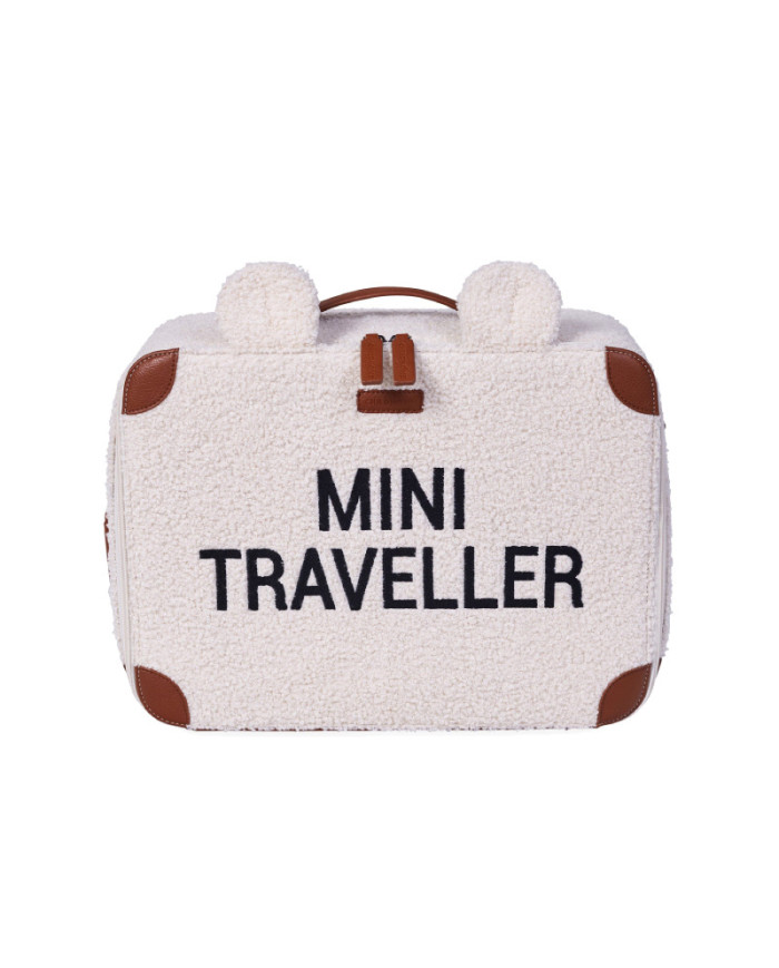 CHILDHOME MINI TRAVELLER LASTE KOFFER, TEDDY OFF WHITE