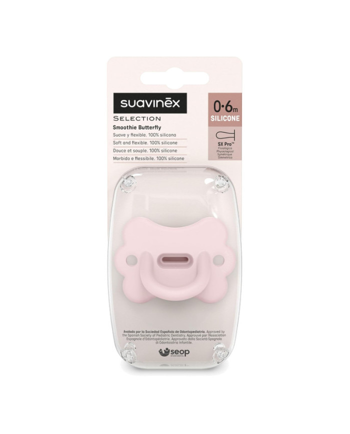 SUAVINEX COLOUR ESSENCE BUTTERFLY FÜSIOLOOGILINE LUTT SX PRO, 0–6 KUUD, PINK
