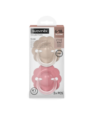 SUAVINEX FÜSIOLOOGILINE L... SX PRO WONDER, 6–18 KUUD, DEEP BEIGE/MEDIUM PINK, 2 TK