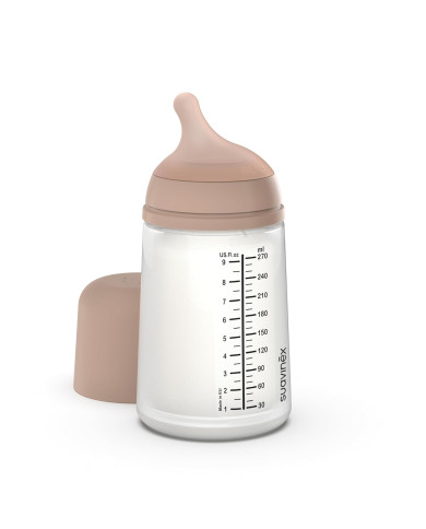 SUAVINEX ZERO ZERO ANTI-COLIC LUTIPUDEL KESKMISE VOOLUGA LUTIGA, 270 ML, ALATES +3 KUUST, DEEP
