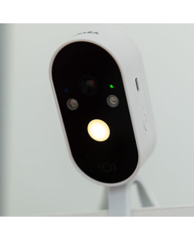 BEABA ZEN TRAVELI VIDEOBEEBIMONITORI LISAKAAMERA PAINDLIKU HOIDIKUGA, WHITE