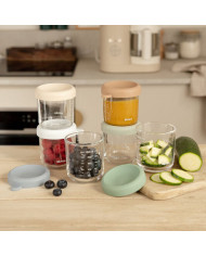 BEABA 6 TK KLAASIST TOIDUPURKIDE KOMPLEKT (250 ML), NATURAL COLOURS