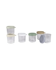BEABA 6 TK KLAASIST TOIDUPURKIDE KOMPLEKT (250 ML), NATURAL COLOURS