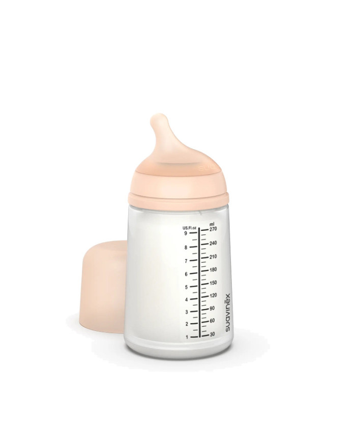 SUAVINEX ZERO ZERO ANTI-COLIC lutipudel keskmise vooluga lutiga, 270 ml, alates +3 kuust, FAIR