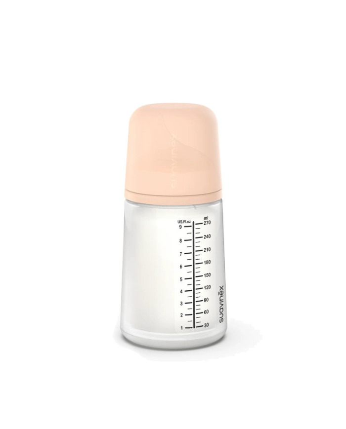 SUAVINEX ZERO ZERO ANTI-COLIC lutipudel keskmise vooluga lutiga, 270 ml, alates +3 kuust, FAIR