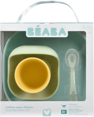 BEABA SILIKOONIST 4-OSALINE SÖÖGIKOMPLEKT, YELLOW